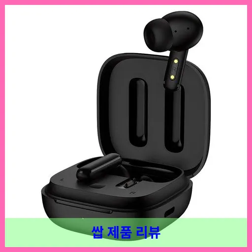 QCY 노이즈 캔슬링 블루투스 이어폰, QCY-T13 ANC APP, 블랙